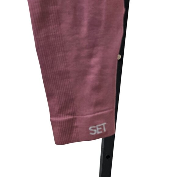 SET Active Womens Sculpt Flex High Rise Leggings, Mauve, Athletic, Size Medium - Picture 3 of 9